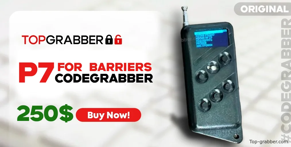 P7 pult for barriers codegrabber